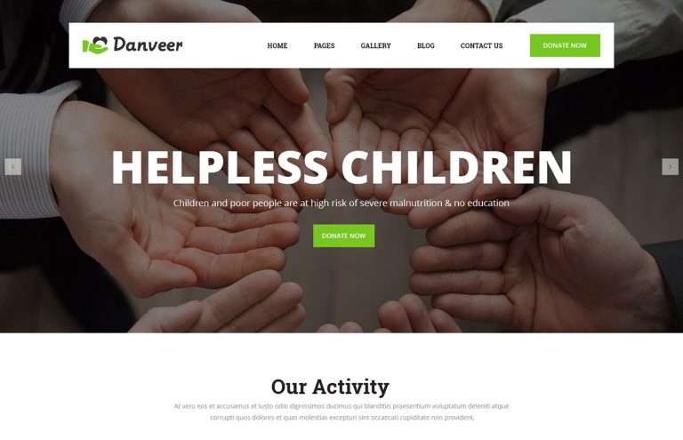 Danveer – Charity & Fund Raising Responsive HTML5 Template