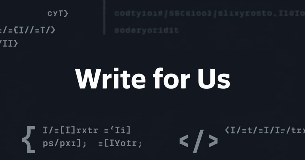 Write for Us