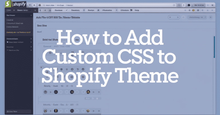 How to Add Custom CSS to Shopify Theme for a Custom Look