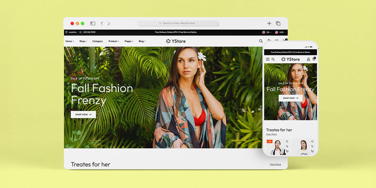 Ystore - Fast Fashion Shopify Theme